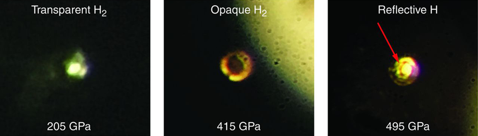 three phases of hydrogen
